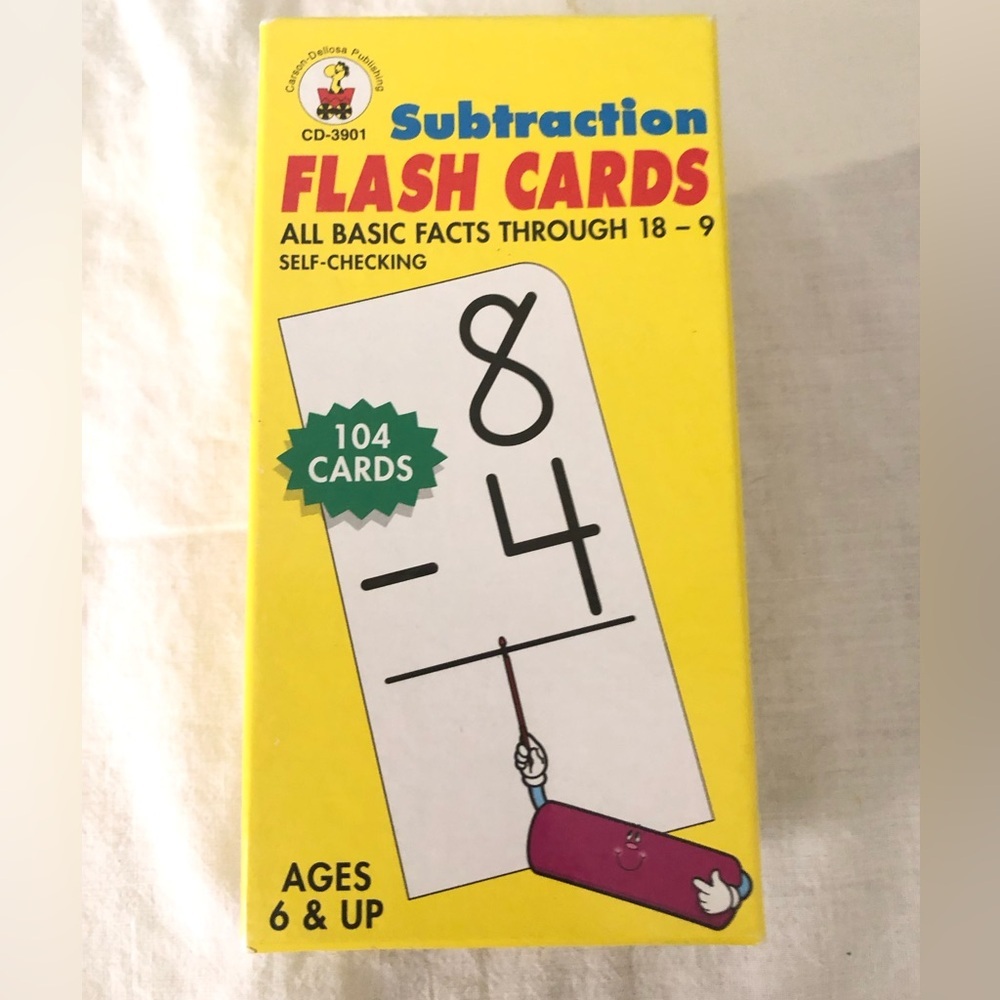 Carson-Dellosa Publishing Subtraction Flashcards